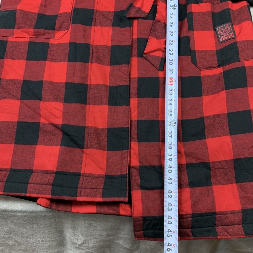 Dixxon Flannel Co Redrum Robe Womens XS/SM Buffalo Plaid Heavy Soft Sleepwear - Picture 3 of 7